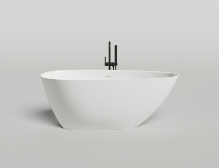 Ванна из искусственного камня Salini PAOLA 1015203M 160х80 отдельностоящая асимметричная